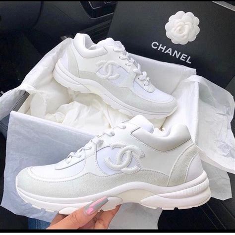 chanel shoes all white|authentic Chanel sneakers.